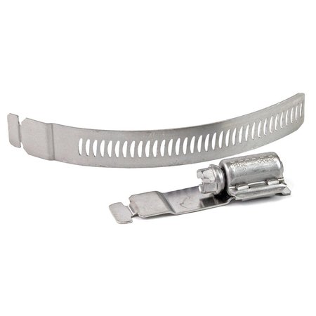 THE BRUSH MAN 25 GA Stainless Steel Straps with 25 Adj. Fasteners & 25 Band Splices CLAMP KIT FASTN